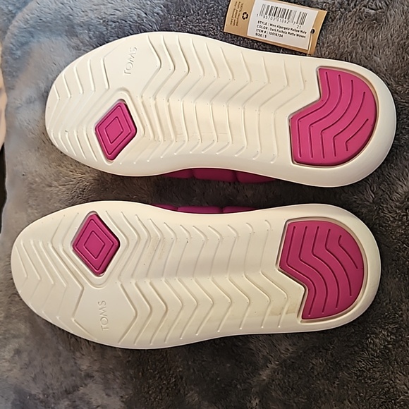 Toms Dark Fuchsia Matte Woven Mule Slip-on Comfort Shoes - Size 5 - Picture 5 of 6